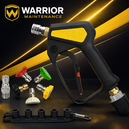WARRIOR PREMIUM PRESSURE WASHER GUN + SWIVEL + NOZZLES